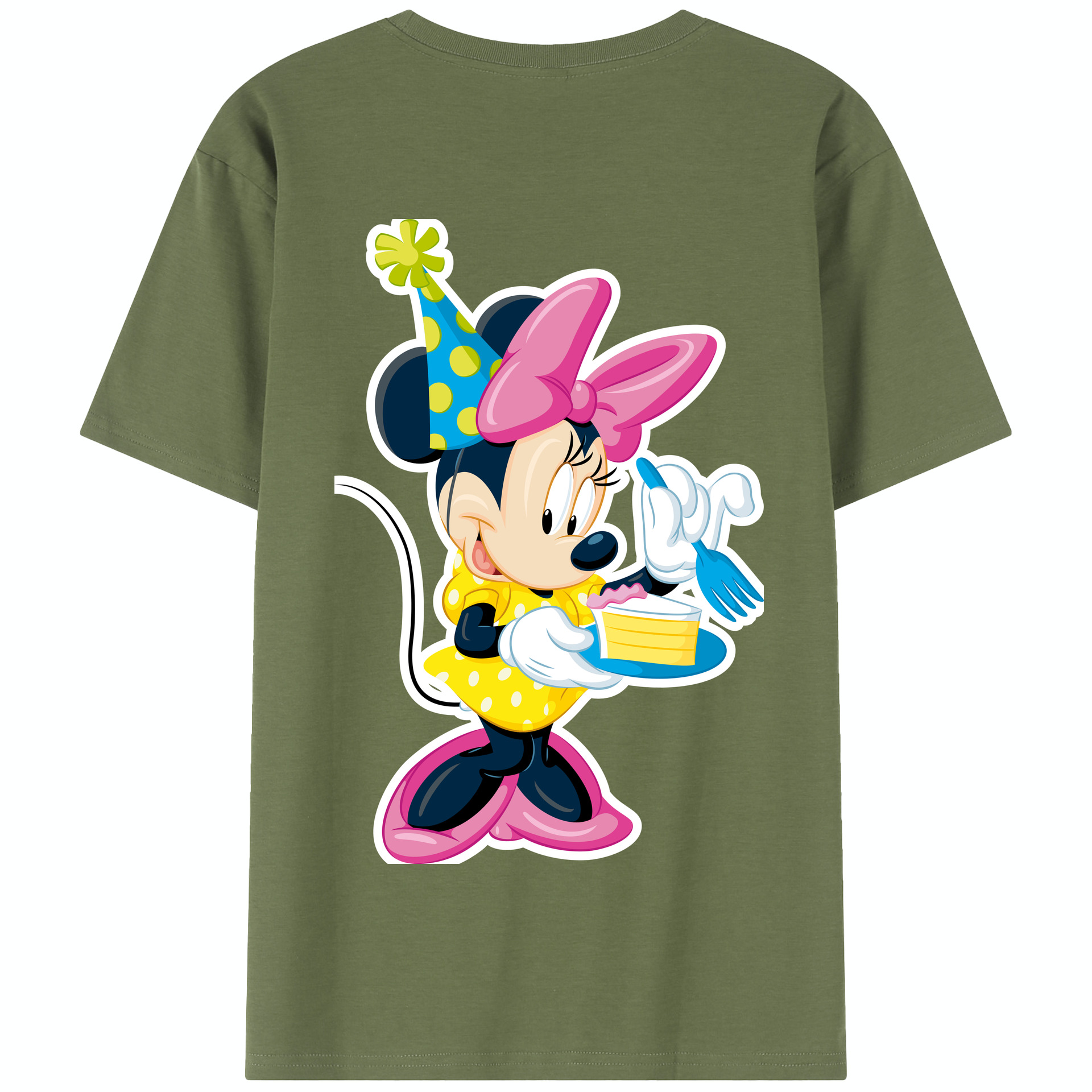 （画像用） ミッキーマウス Mickey Mouse 綿100％半袖Tシャツ（背面プリント）